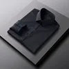 RNSHANGER Men Plain Dress Shirts Casual No-Ironing Solid Long Sleeved Shirt White Black Gray Red Male Social Formal Shirts