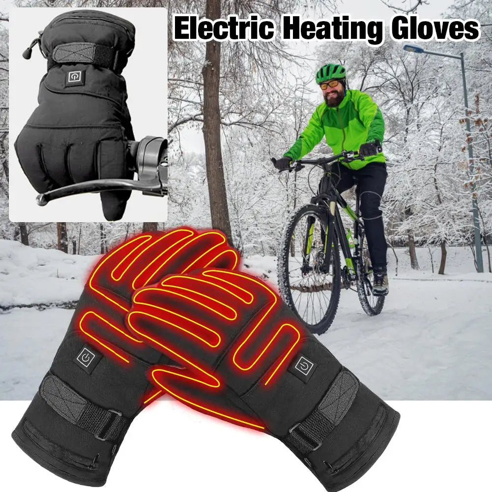 Heated Gloves 3.7V Rechargeable Battery Powered Electric Heated Hand Warmer for Hunting Fishing Skiing Cycling Motorcycle Gloves