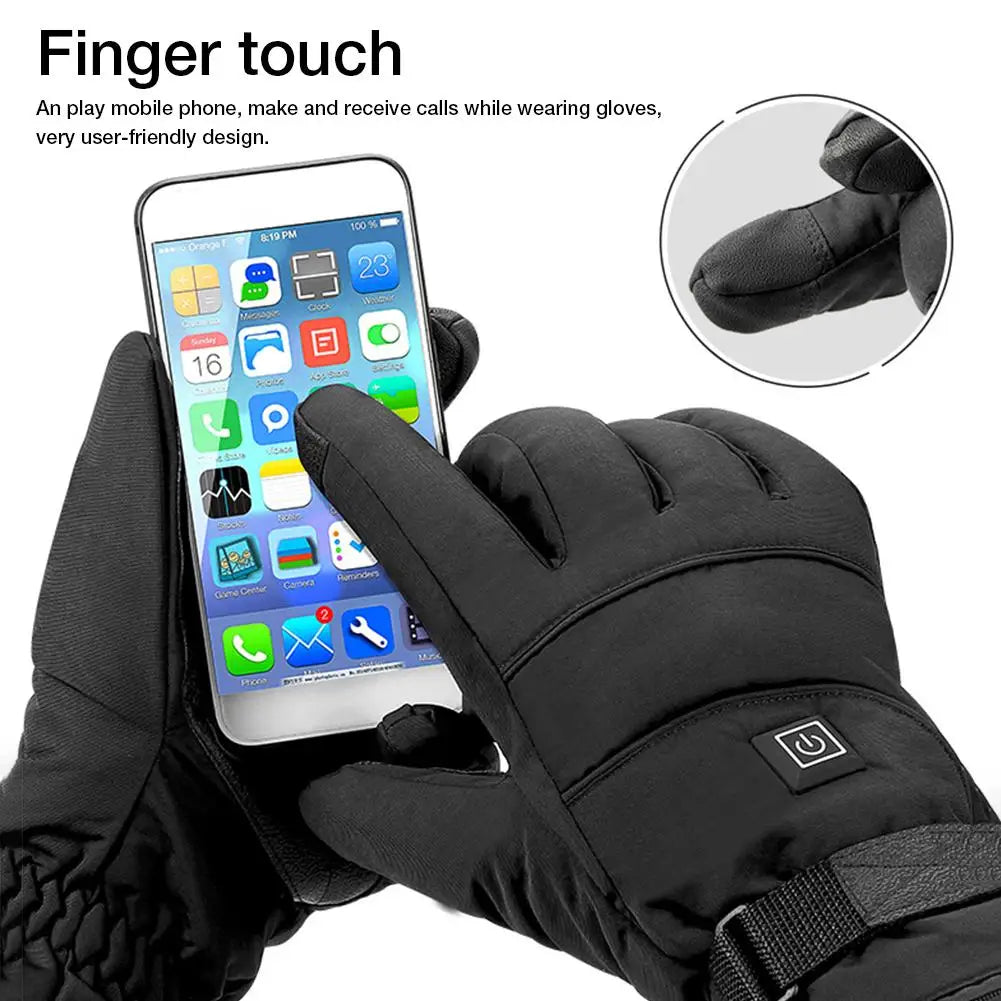 Heated Gloves 3.7V Rechargeable Battery Powered Electric Heated Hand Warmer for Hunting Fishing Skiing Cycling Motorcycle Gloves