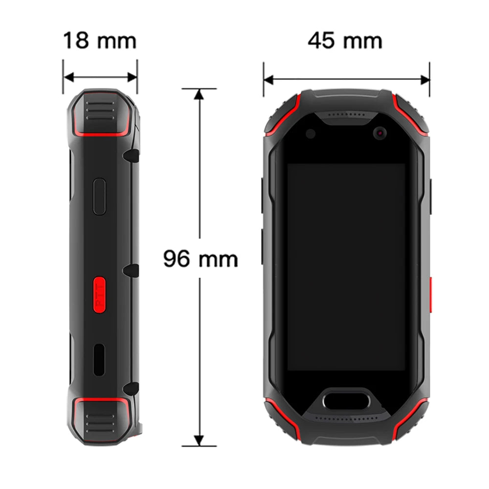 Unihertz Atom, The Smallest 4G Rugged Smartphone in The World, Android 9.0 Pre Unlocked Smart Phone with 4GB RAM and 64GB ROM