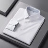 Men's Oxford Polyester/Cotton Turn-down Collar Non-ironing Machine Washable Breathable High-end Solid Color Moisture-wicking