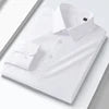 LK3529 Customized Short Sleeve Casual Shirt with Stand Cuban Collar Broadcloth Fabric for Summer with Custom Logo Knitted