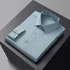 Men's Solid Color High-end Three Anti-shirt Professional Formal High-grade High Elastic Non-ironing Men's Shirt