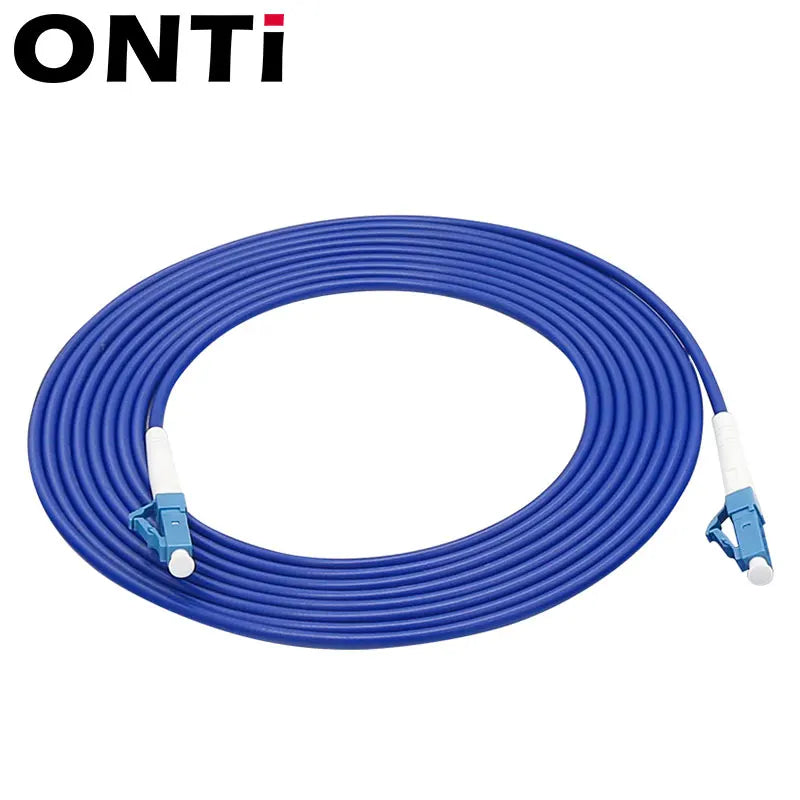 ONTi Fiber Patch Cord LC UPC Industrial grade Single Mode Simplex Armoured 3.0mm FTTH Indoor and outdoor Optical Patch Cable