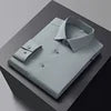 Men's Solid Color High-end Three Anti-shirt Professional Formal High-grade High Elastic Non-ironing Men's Shirt