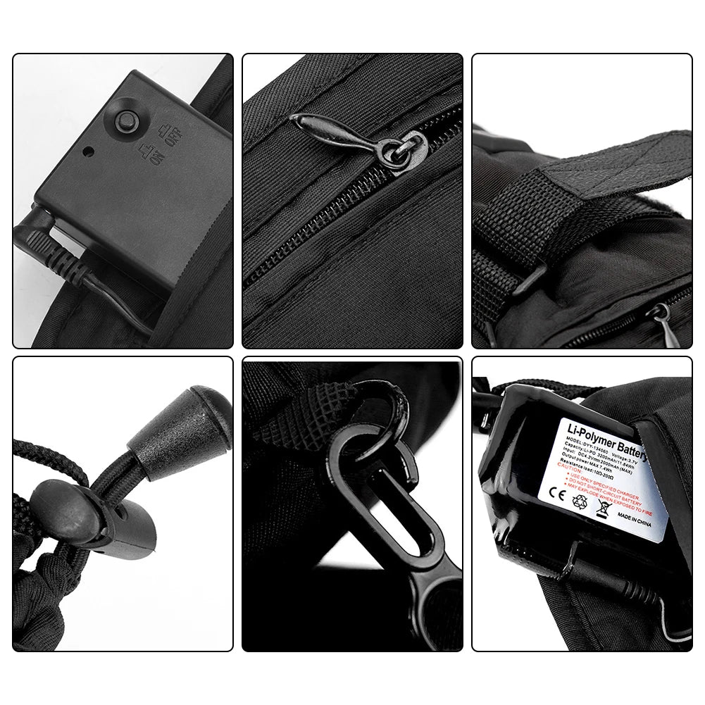 Heated Gloves 3.7V Rechargeable Battery Powered Electric Heated Hand Warmer for Hunting Fishing Skiing Cycling Motorcycle Gloves