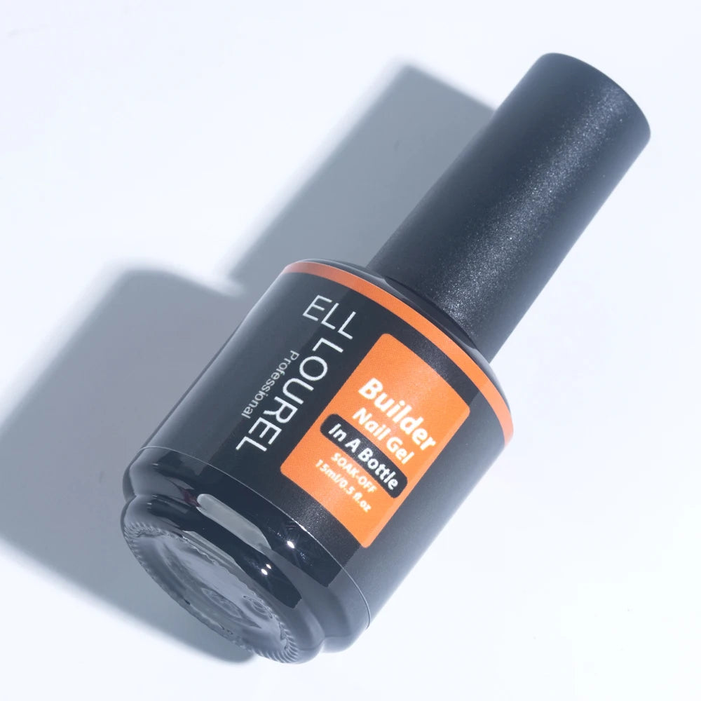 ELL LOUREL Nude Brown Builder Nail Gel Polish In A Bottle Strong Semi Permanent UV Acrylgel Hard  Gellak Manicure Nails Supplies