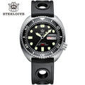 STEELDIVE Brand SD1972 45mm Sapphire Glass MH36 Automatic Movement Black Dial Strap Day and Date Watch