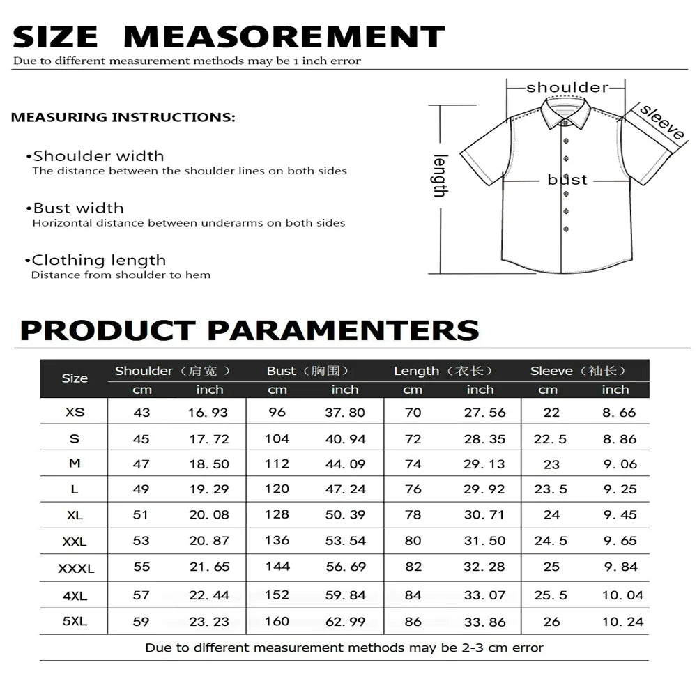 2025 Fashion Carnival 3D Printing Men's Shirt Men's Short Sleeve Shirt Casual Shirt Holiday Top