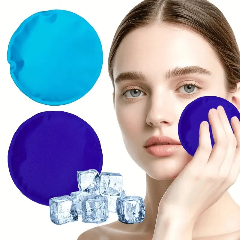 1PC Portable Nylon Ice Pack - Reusable Gel Cold/Hot Pack for Face Neck Shoulder Knee, Soft Durable, Home Use, Unisex