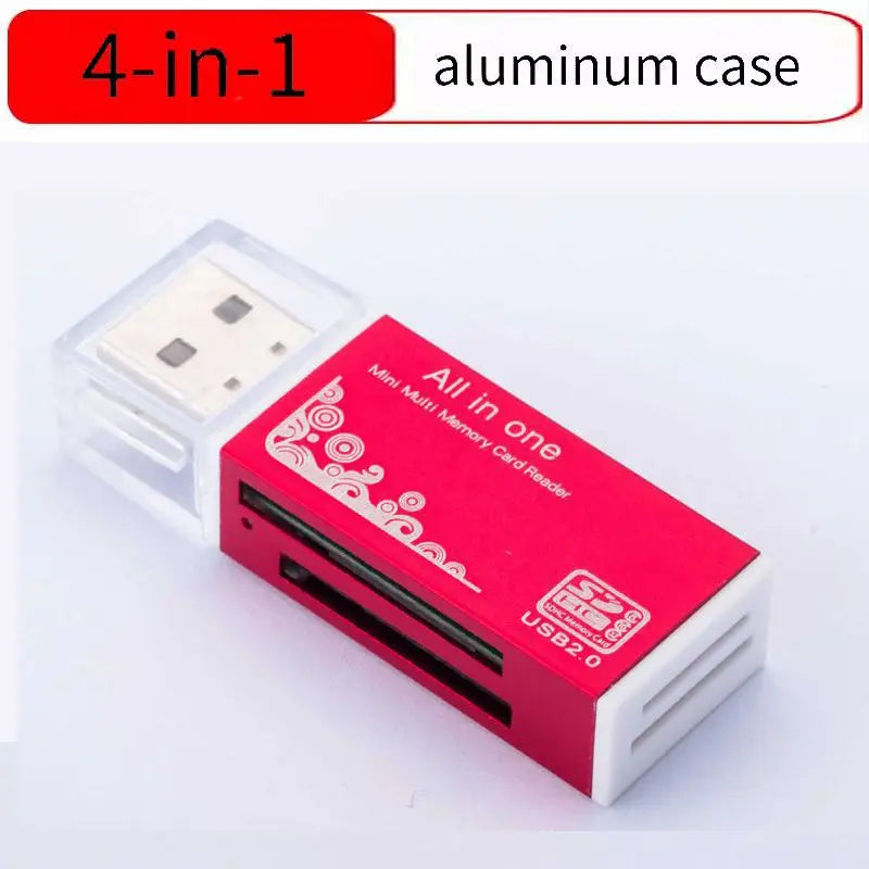 4In1 TF Micro M2 SD MS Memory Card Reader High Speed USB2.0 MMC Adapter Plug For Laptop Computer Desktop Pc Vehicle Speaker