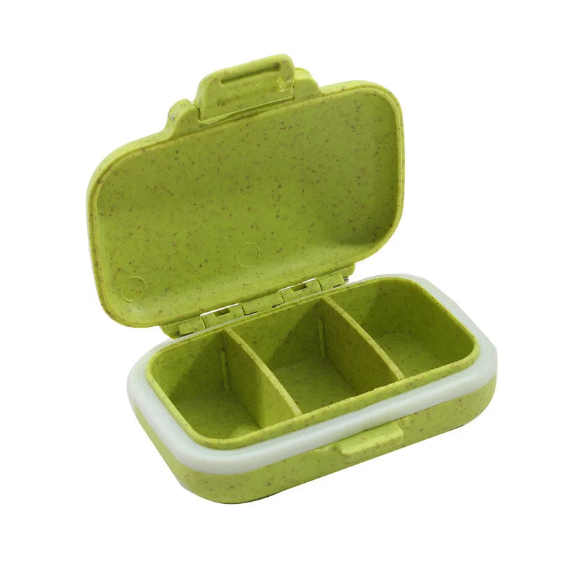 Mini Portable Pills Organizer Case 3 Grids PillBox Tablet Storage Container Weekly Medicine Pill's Box Pill Case Drug Dispense