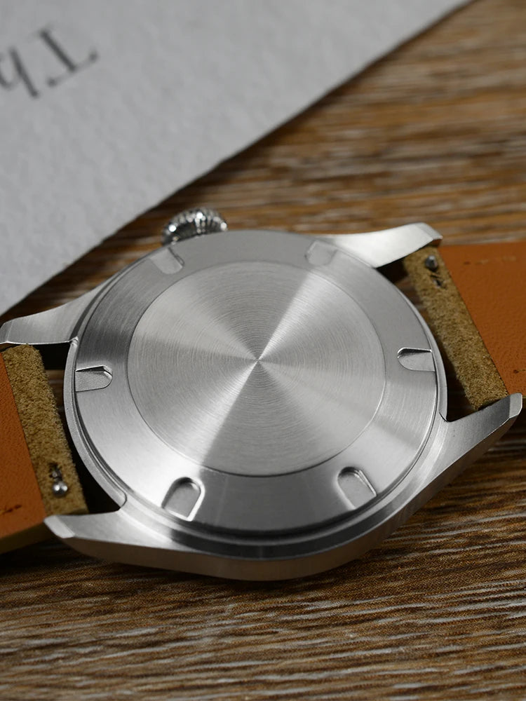 San Martin 39.5mm Men Pilot Watch YN55 Automatic Mechanical Aviation Watches Chinese Style Original Design SN0033 Field Reloj
