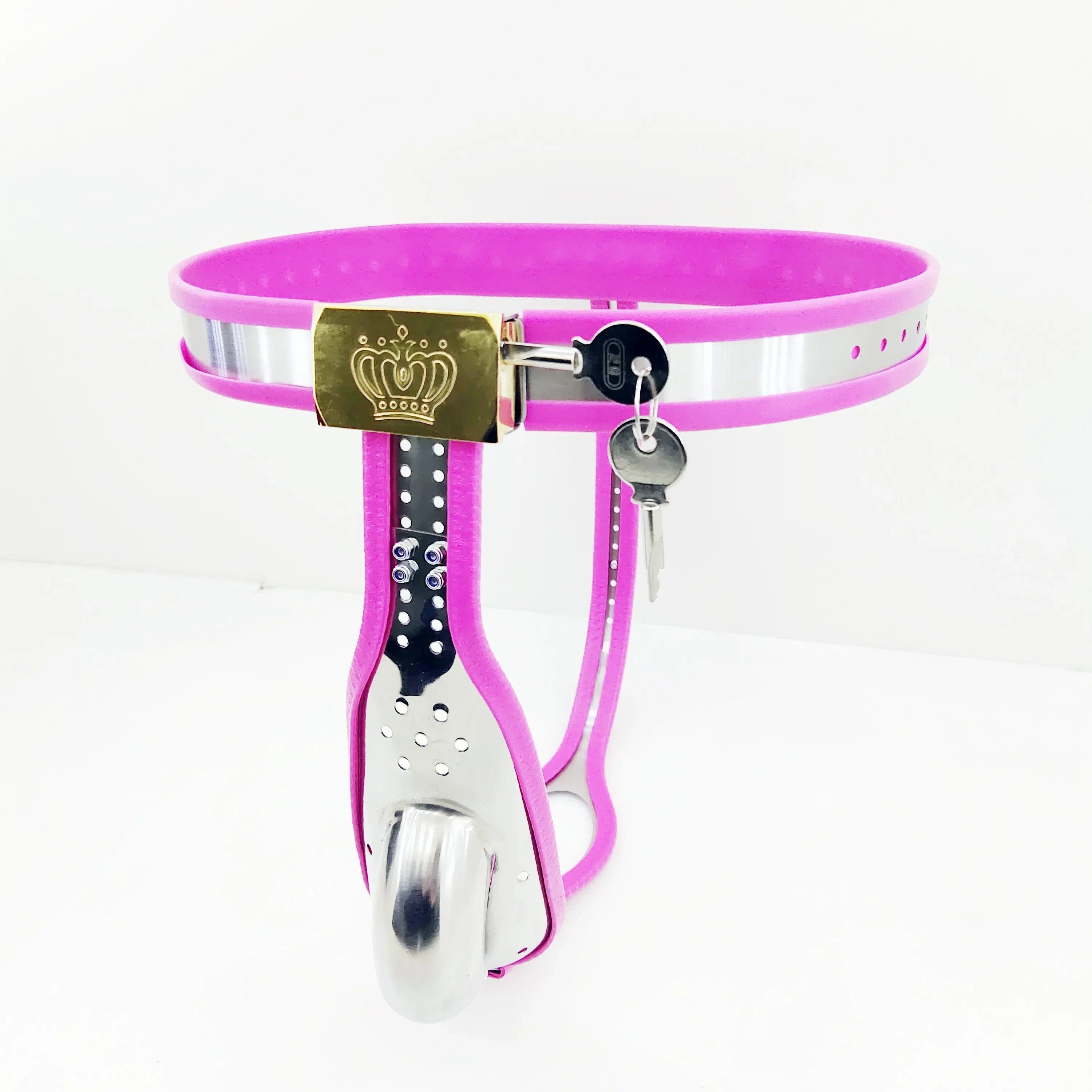 Stainless Steel Male T Type Chastity Belt Cock Cage Restraint Lockable Chastity Device Anal Beads SexToys for Men BDSM Gear game