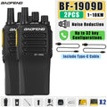 Baofeng BF 1909D Long-Range Durable Walkie Talkie Intelligent Noise Reduction UHF Two Way Radios Encryption BF-1909 Transceiver