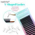 FAIRYTIS 12 Rows YY Shape C D CC DD Curl Individual Eyelash Extensions Hand Made Soft Natural False Eyelashes Extension Y Lashes