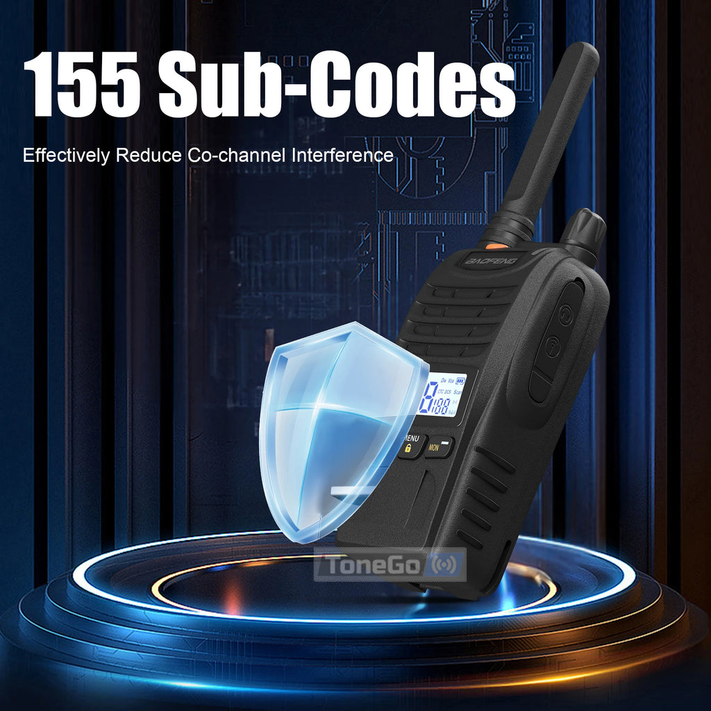2/4Pcs Baofeng Mini Walkie Talkie E88 PMR446 BF-E88 VOX 16 Channels 155 Sub-Codes Channel Scan Portable Ham Radio For Hunting