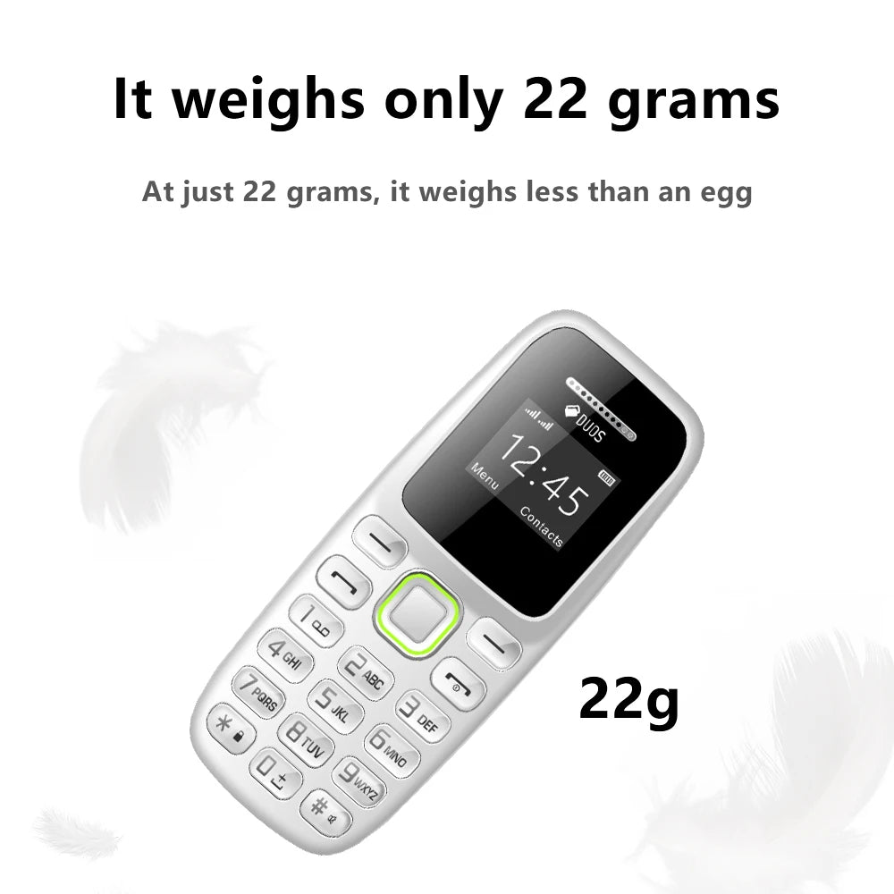 SERVO BM310 Mini Mobile Phone Dual SIM Standby Call Recording Bluetooth Dial Blacklist MP3 Player 2G GSM Backup Small Cellphones