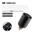 Dragonhawk Wireless Tattoo Battery Fast Charge RCA Connection Rechargeable LCD Screen Tattoo Power Supply Battery
