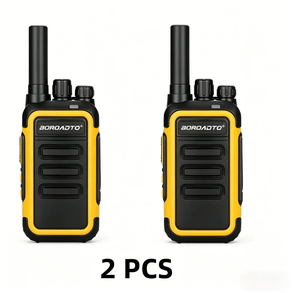 MOTOLOLA 2Pcs Mini Walkie Talkie Portable Two-Way Radio UHF Transceiver Set USB-C Rechargeable Walkie Talkies Long Range COD