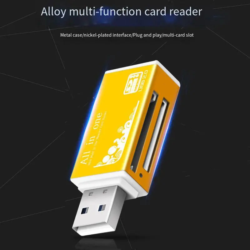 4In1 TF Micro M2 SD MS Memory Card Reader High Speed USB2.0 MMC Adapter Plug For Laptop Computer Desktop Pc Vehicle Speaker