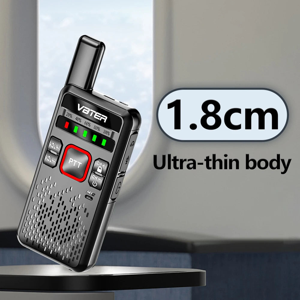 2/4PCS VBTER Handheld Walkie Talkie WBT-V1 ham radio of communication UHF 5W High-Power Mini Portable Radio 3-5km two-way radio
