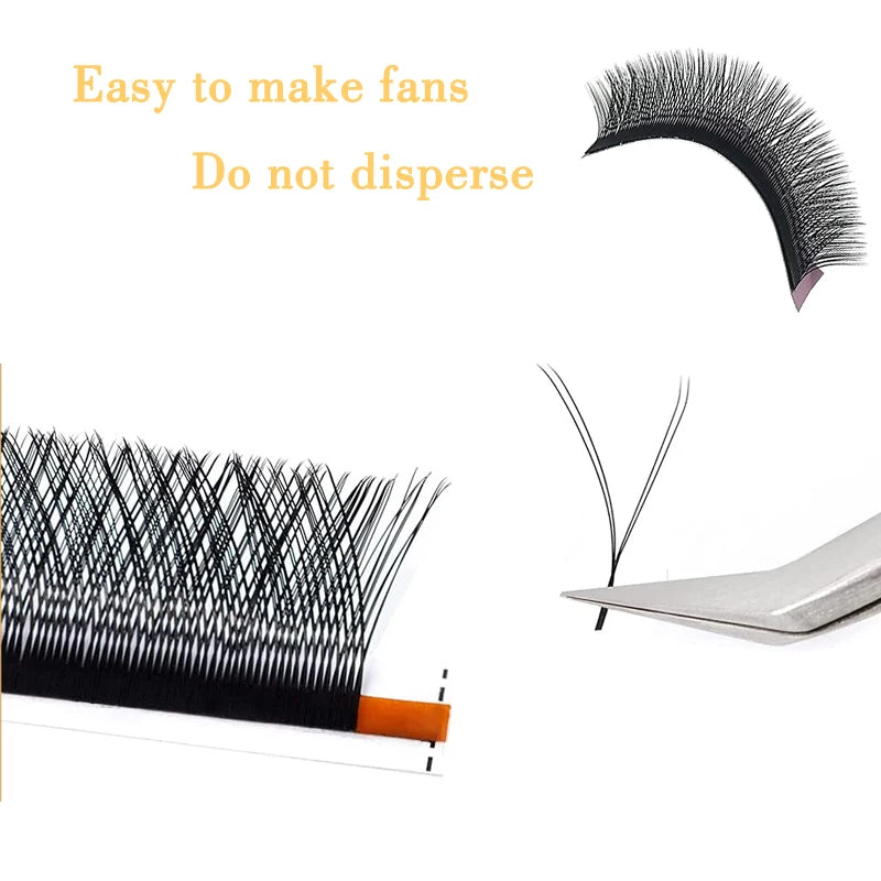 FAIRYTIS 12 Rows YY Shape C D CC DD Curl Individual Eyelash Extensions Hand Made Soft Natural False Eyelashes Extension Y Lashes