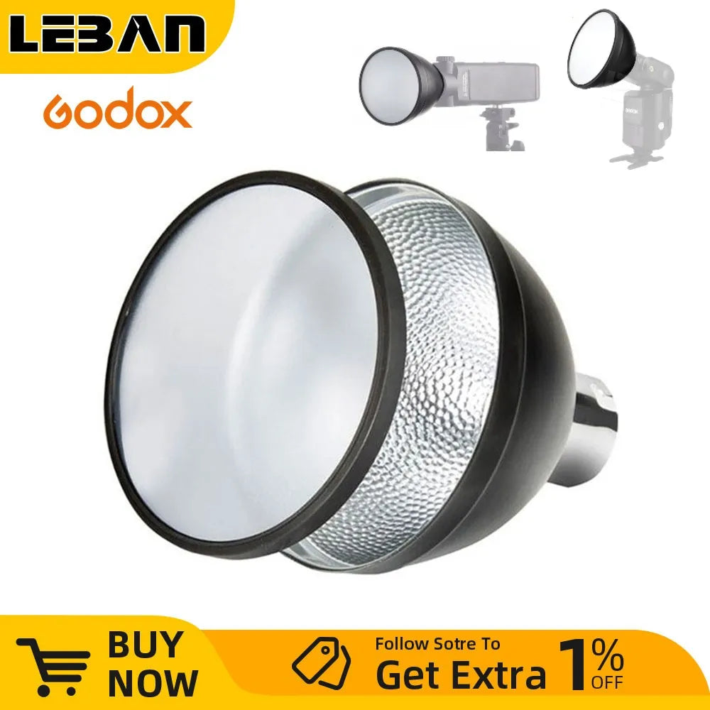 Godox AD-S2 Standard Reflector for Godox AD180 AD360 AD360II AD200 Flash Speedlite