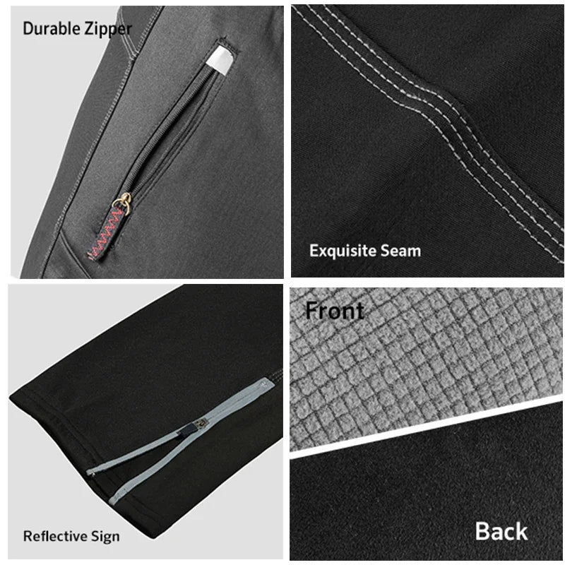 ROCKBROS Thermal Warm Cycling Pants Windproof Waterproof Winter Autumn Keep Warm Bike Long Trousers Sport MTB Road Bicycle Pants