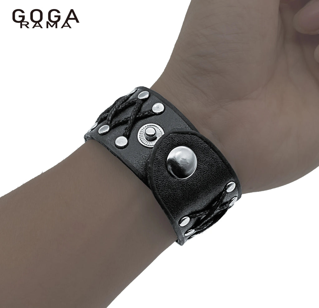 New Black Button Skull Head Motorcycle Heavy Metal Style Quartz Men's Watch Casual Waterproof Watch Birthday Gift