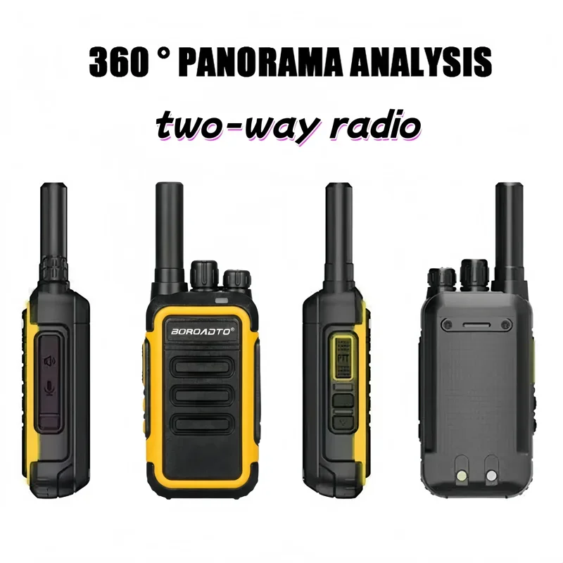 MOTOLOLA 2Pcs Mini Walkie Talkie Portable Two-Way Radio UHF Transceiver Set USB-C Rechargeable Walkie Talkies Long Range COD