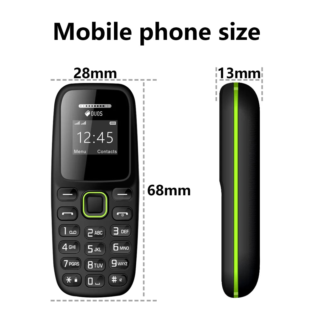 SERVO BM310 Mini Mobile Phone Dual SIM Standby Call Recording Bluetooth Dial Blacklist MP3 Player 2G GSM Backup Small Cellphones