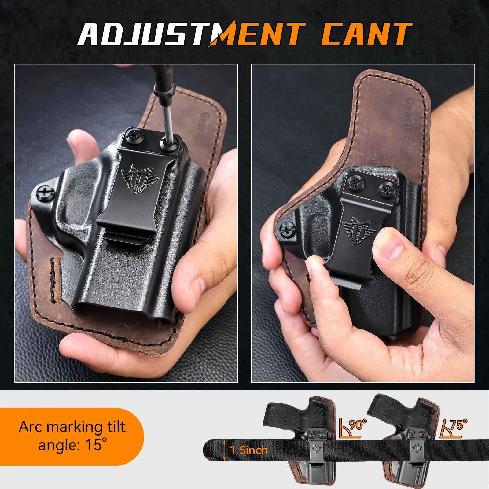 2026 New Concealed Carry IWB Holster Kydex Leather Pistol Holster Quick Draw Right Hand Gun Holder for G3C Sig Sauer P365