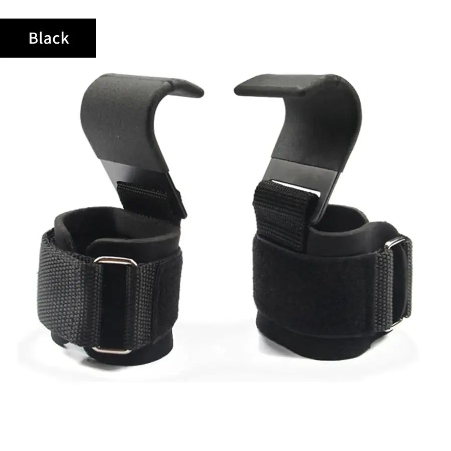2pcs Heavy Duty Lifting Hooks with Wrist Support Straps for Pull-Ups and Deadlifts, Gym Fitness Grip Gear for Men and Women